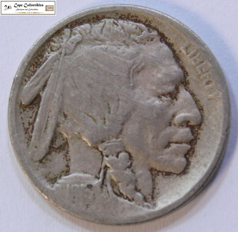 United States Of America Five Cent 1913 Buffalo or Indian Head Coin "Raised Ground"