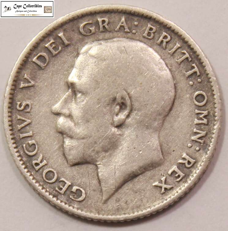 United Kingdom 6 Pence 6d 1918 Coin Circulated