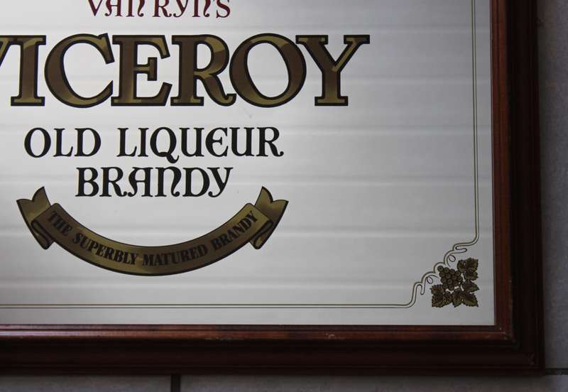 Van Ryn's Viceroy Old Liqueur Brandy Bar Mirror