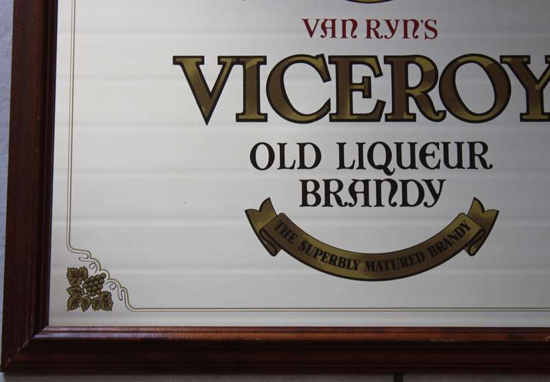 Van Ryn's Viceroy Old Liqueur Brandy Bar Mirror