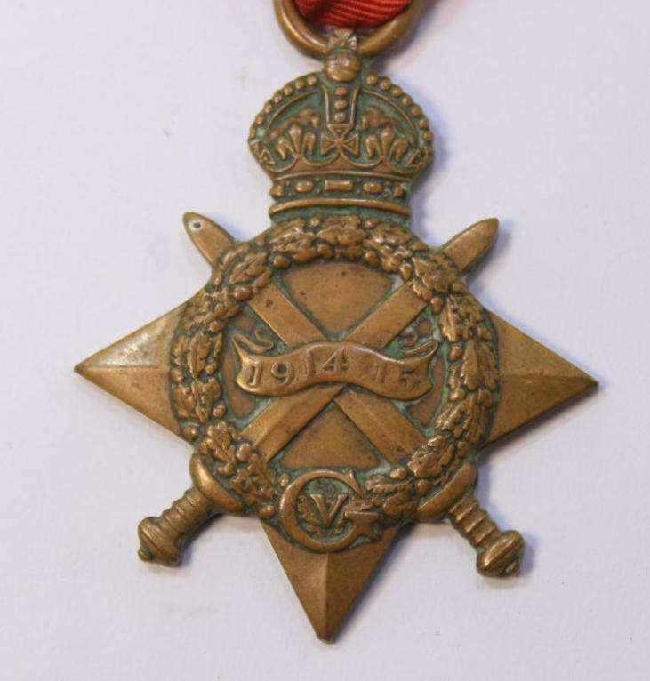 WW1 1914-1915 Star Medal Lt Irvine 29 Can Inf (Not Original Ribbon.)