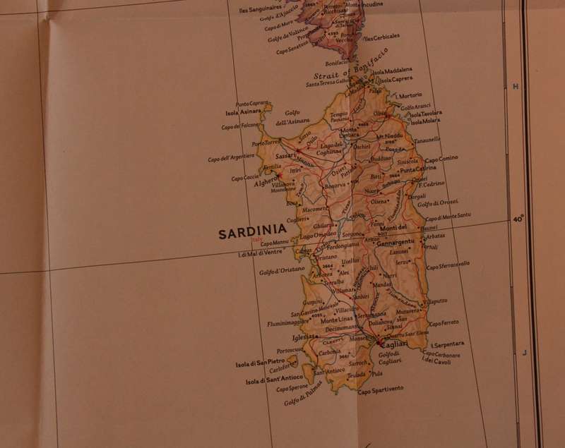 National Geographic Folded Map of Western Europe December 1950.