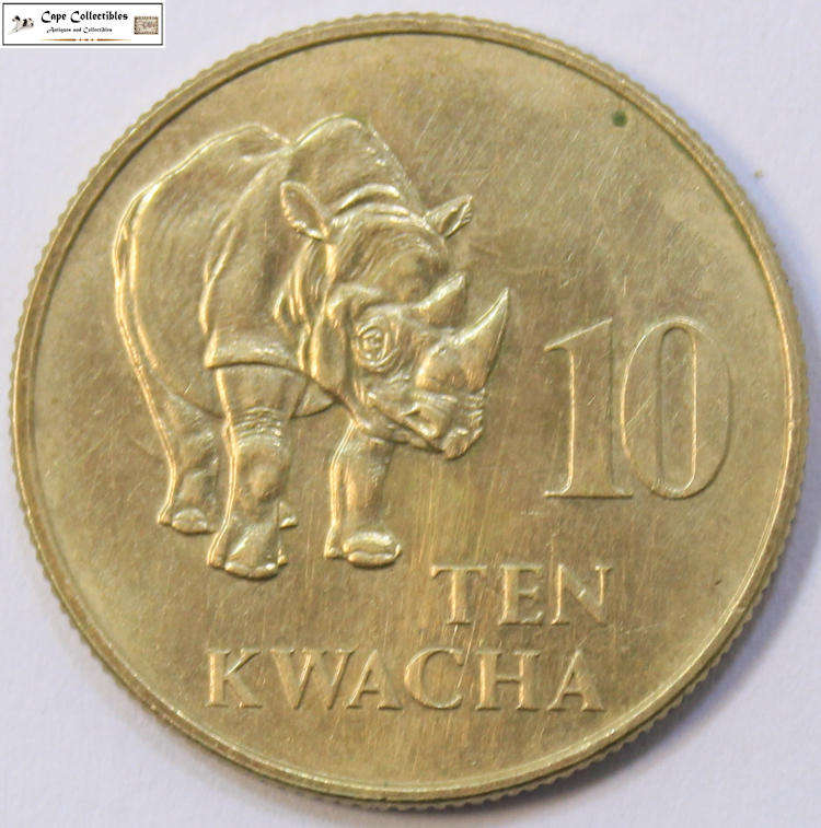 Zambia 10 Kwacha 1992 Coin Circulated