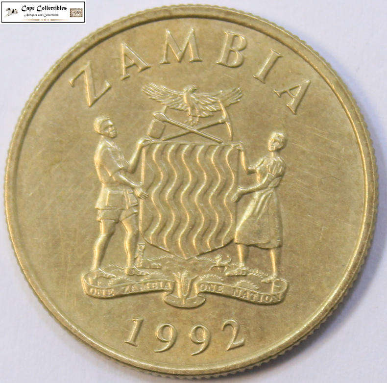 Zambia 10 Kwacha 1992 Coin Circulated