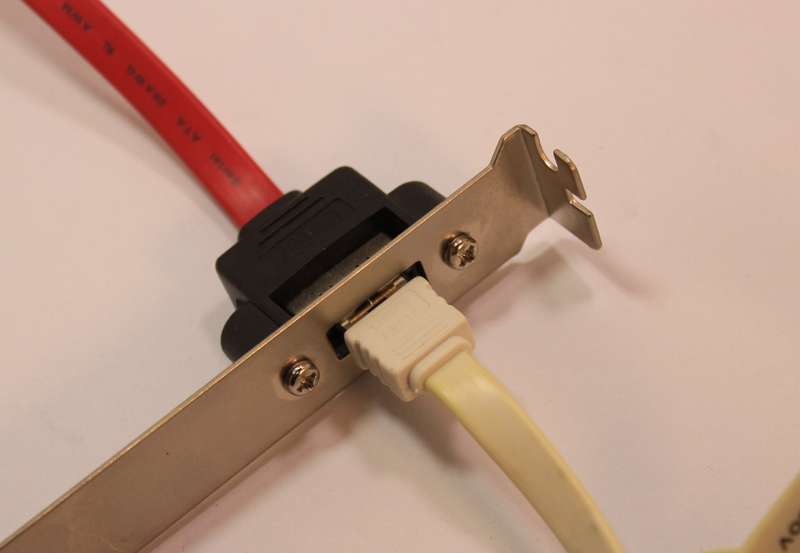 SATA Motherboard Expansion Cable 30cm for External SATA on ATX Bracket