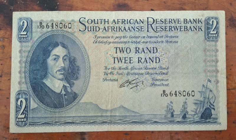 South African Two Rand Bank Note - G. Rissik