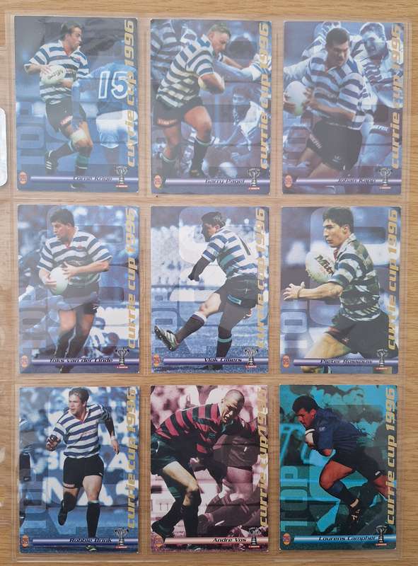 1996 Sportsdeck Currie Cup Rugby Trading Cards
