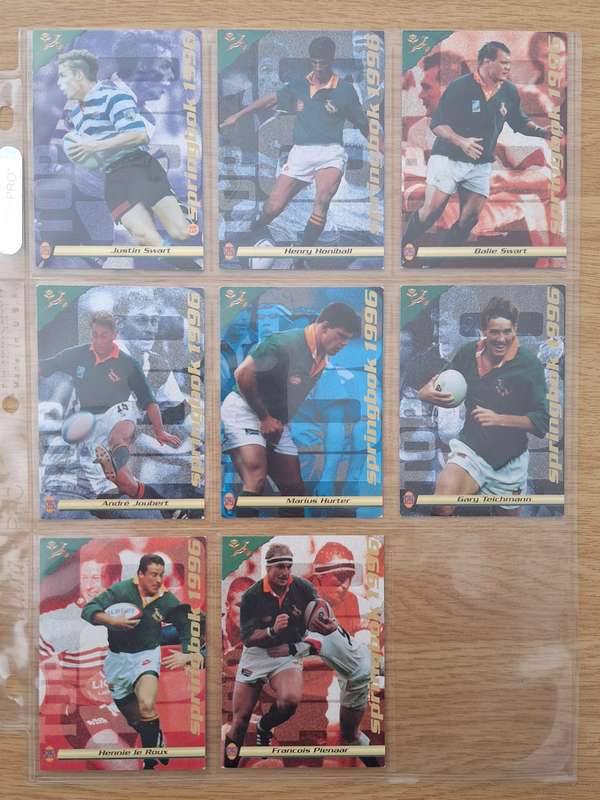 1996 Sportsdeck Currie Cup Rugby Trading Cards