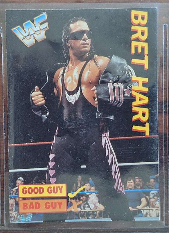 1995 WWF Wrestling Card from Panini - Bret Hart