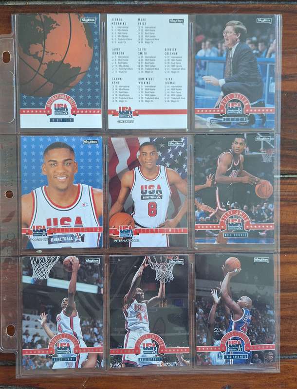 1994 Skybox International USA Basketball Trading Cards
