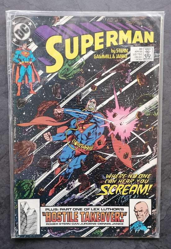 Vintage Superman Comic - #30 - April 1989