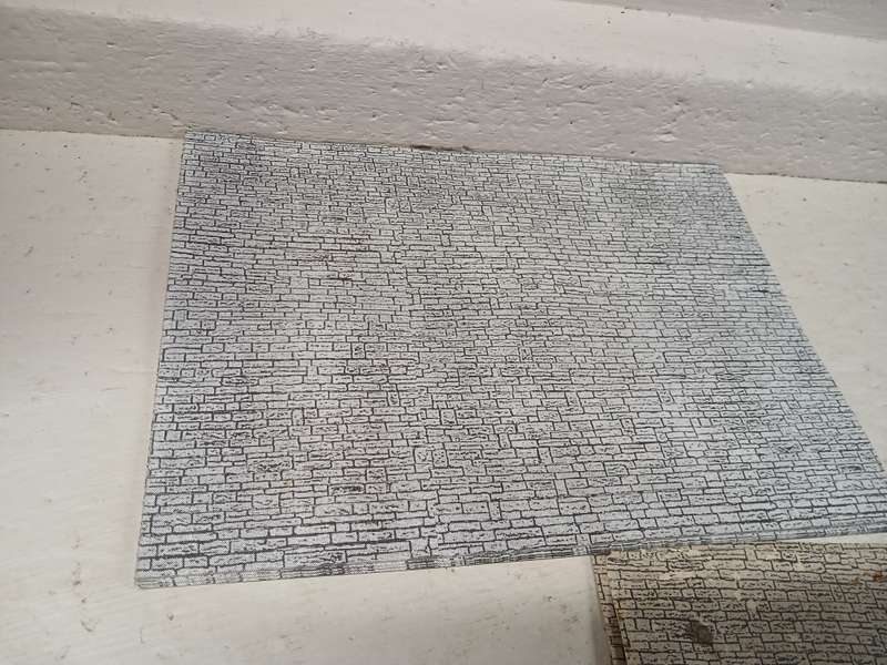HO / OO SCALE - CARBOARD A4 SIZE STONEFINISH - X30 SHEETS