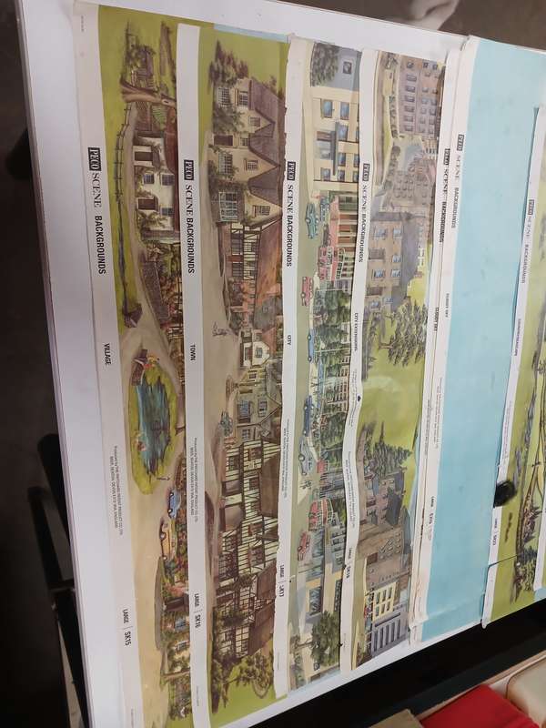 HO SCALE - PECO - BACKDROP SHEETS - X13