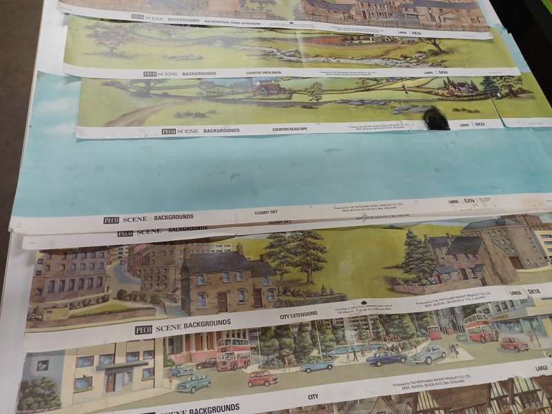 HO SCALE - PECO - BACKDROP SHEETS - X13