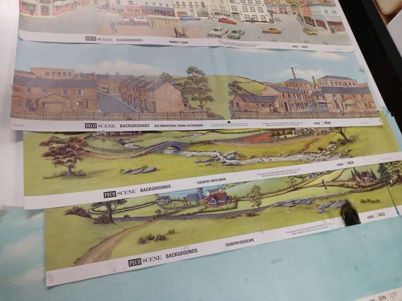 HO SCALE - PECO - BACKDROP SHEETS - X13