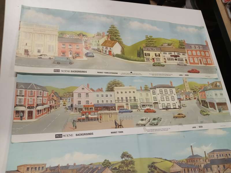 HO SCALE - PECO - BACKDROP SHEETS - X13