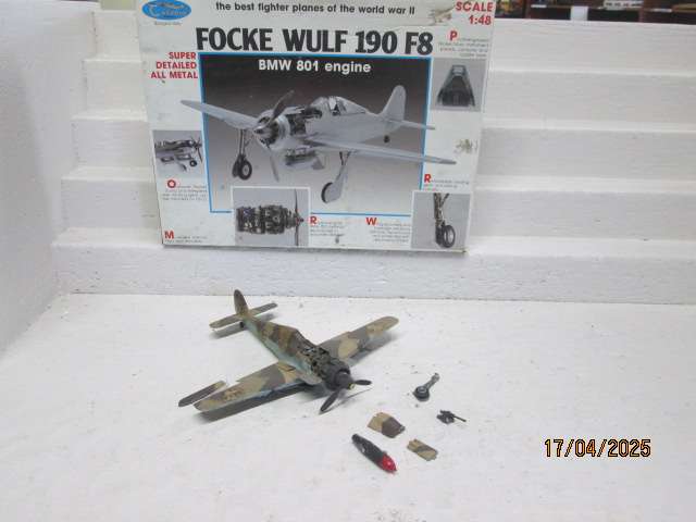 1:48 DIE CAST MILITARY AEROPLANE - CASADIO - FOCKE WULF 190 F8 - BOXED