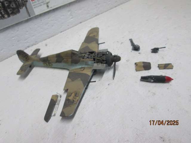1:48 DIE CAST MILITARY AEROPLANE - CASADIO - FOCKE WULF 190 F8 - BOXED