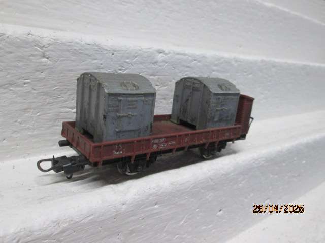 HO SCALE - LIMA - FS OPEN GOODS WITH CONTAINER LOAD