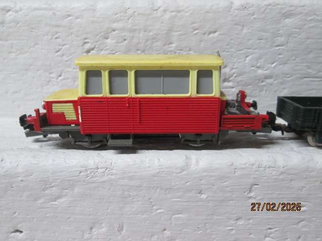 HO SCALE - JOUEFF - INSPECTION TROLLY LOCOMOTIVE + WAGON - BOXED
