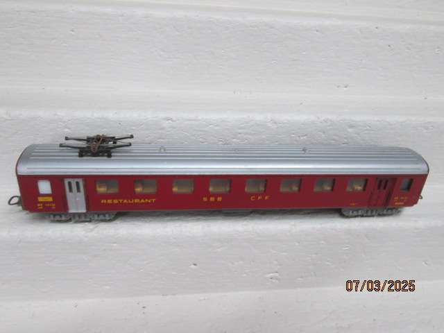 HO SCALE - LIMA - SBB CFF RESTAURANT CAR WAGON