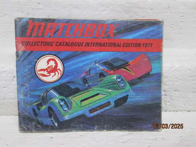 DIE CAST - MATCH BOX CATALOGUE - 1971