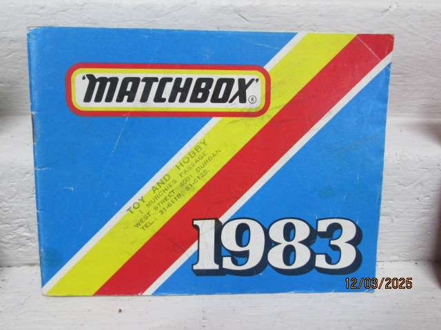 DIE CAST - MATCH BOX CATALOGUE - 1983