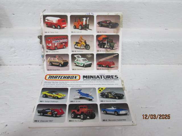 DIE CAST - MATCH BOX CATALOGUE - 1983 + 1984