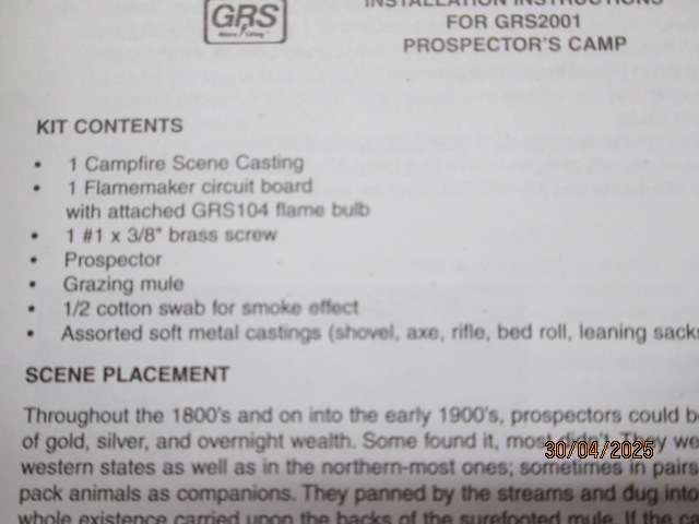 HO SCALE - PROSPECTUS CAMP - KIT - BOXED