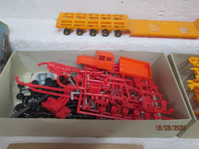 HO SCALE - KIBRI - EXTRA HEAVY ROAD TRANSPORT SET - BOXED