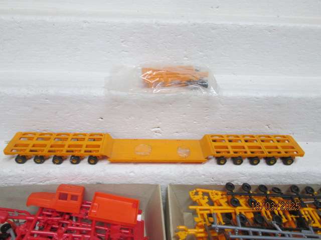 HO SCALE - KIBRI - EXTRA HEAVY ROAD TRANSPORT SET - BOXED