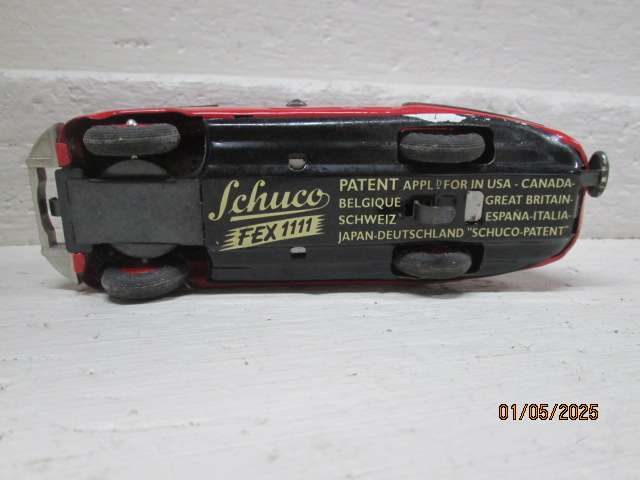 DIE CAST - SCHUCO - RED WIND UP CAR