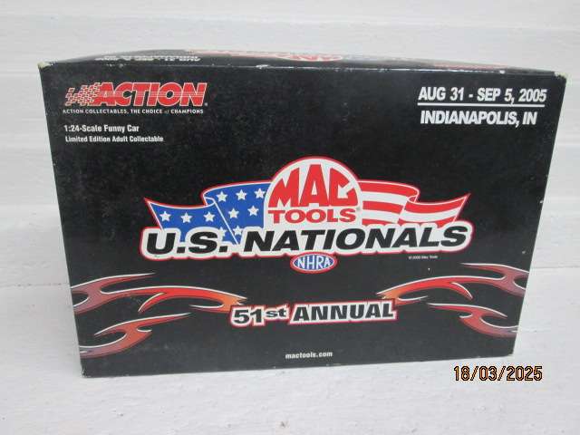 DIE CAST - 1:24 SCALE - ACTION - MAC TOOLS US NATIONALS - FUNNY CAR - BOXED