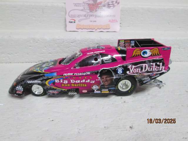 DIE CAST - 1:24 SCALE - RACING CHAMPIONS - DODGE BIG DADDY VON DUTCH  - FUNNY CAR - BOXED