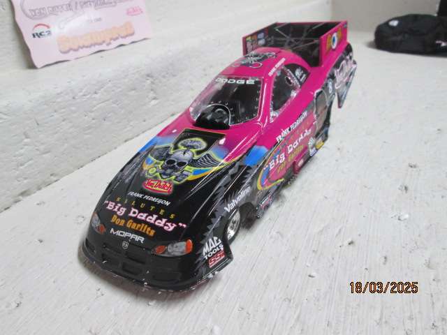 DIE CAST - 1:24 SCALE - RACING CHAMPIONS - DODGE BIG DADDY VON DUTCH  - FUNNY CAR - BOXED