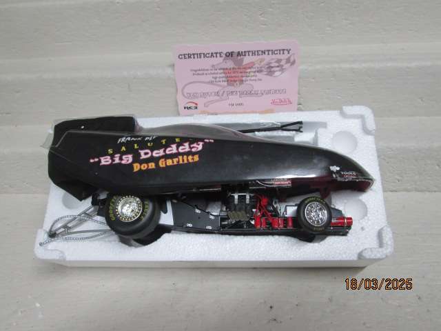 DIE CAST - 1:24 SCALE - RACING CHAMPIONS - DODGE BIG DADDY VON DUTCH  - FUNNY CAR - BOXED