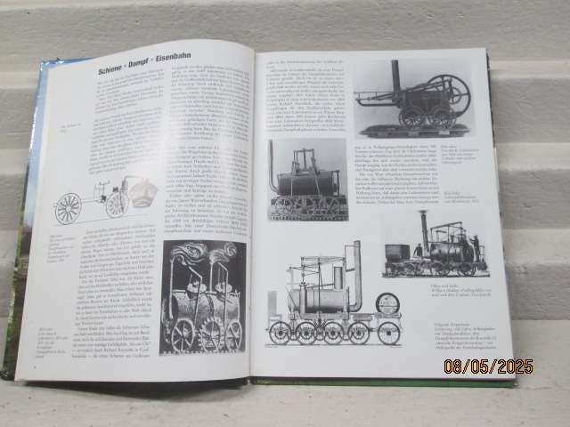 HARDCOVER TRAIN BOOK: DAMPF LOKOMOTIVEN