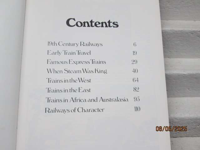 HARDCOVER TRAIN BOOK: THE STORY OF THE TRAIN