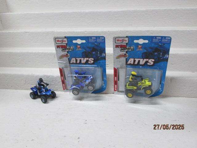 DIE CAST - MAISTO - QUAD BIKES - X3 - BOXED
