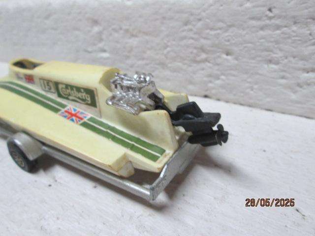 CORGI - FIAT X19 WITH RACING CARLSBERG BOAT & TRAILER