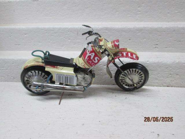 TIN MOTORBIKE - MADE FROM CASTLE BEER CAN