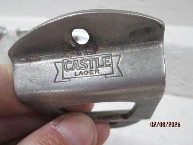 X3 VARIOUS BOTTLE OPENERS + X1 CASTLE LAGER