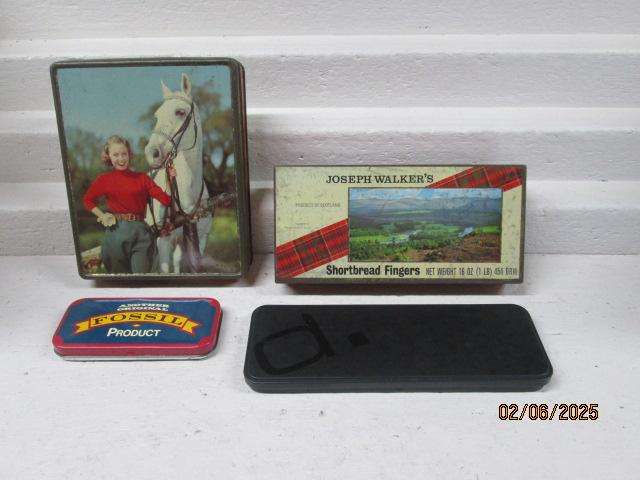 WALTERS COFFEE & SHORTBREAD COLLECTABLE TINS - X4