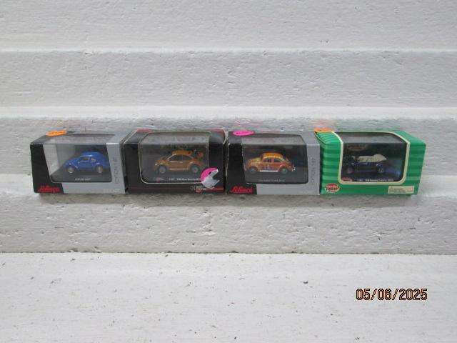 HO SCALE - VARIOUS BEETLES - X4 - BOXED