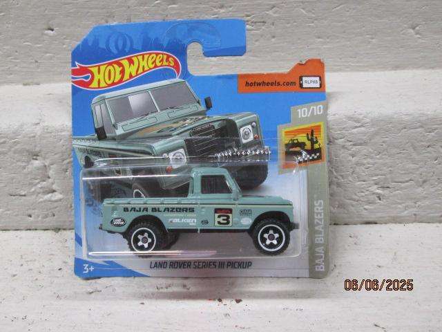 DIE CAST - HOT WHEELS - LANDROVER SERIES-3 PICK-UP - BOXED
