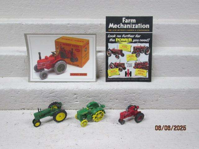 DIE CAST - VARIOUS TRACTORS - X3 + PAMPHLETS