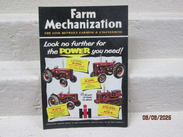 DIE CAST - VARIOUS TRACTORS - X3 + PAMPHLETS
