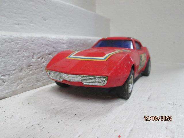 MODERN TOY - RED CORVETTE RACING CAR