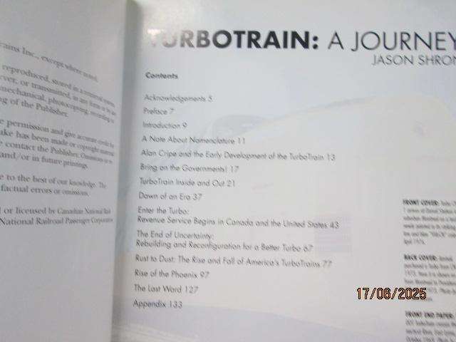 BOOK - TURBOTRAIN - A JOURNEY