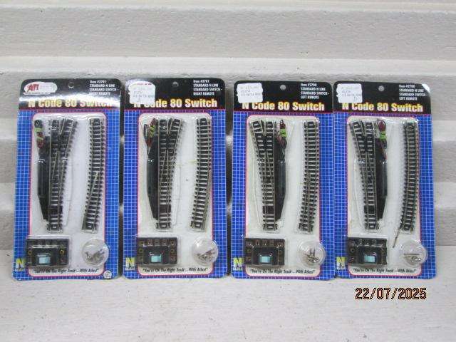 N SCALE - ATLAS - ELECTRIC POINTS - X4 - BOXED